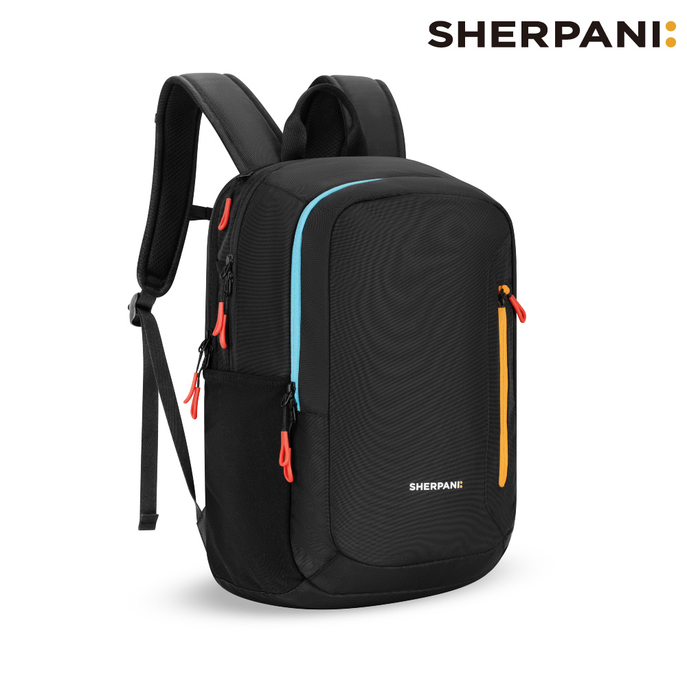 Sherpani RFID 防潑水多功能後背包 26I Getaway 22L｜黑彩色 (RFID屏蔽 15吋筆電適用 撥水)