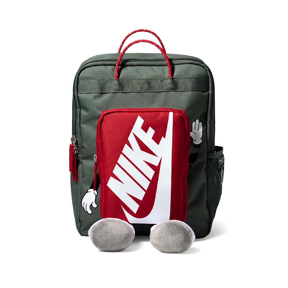 NIKE 耐吉 後背包 Boxy Backpack 大童 兒童背包 綠 書包 手提 HM9973-303