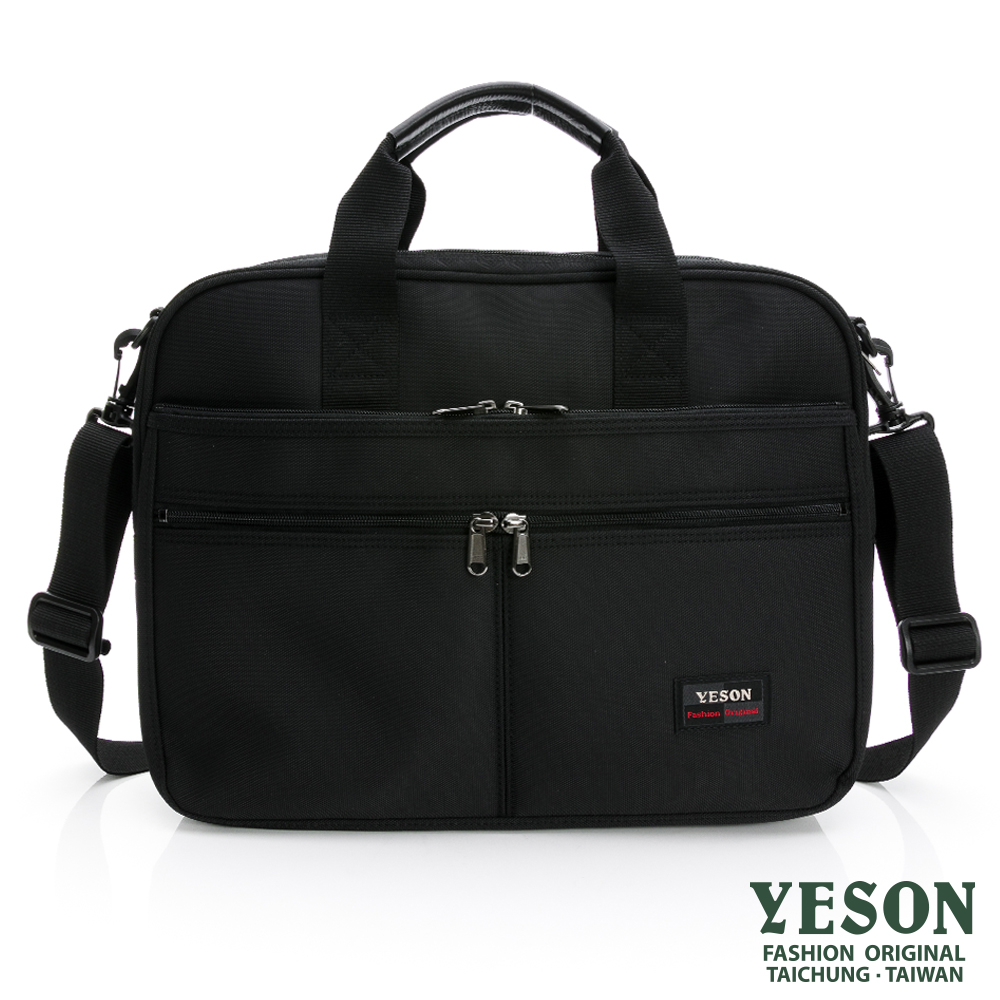YESON 永生 - 台灣精品YKK拉鍊多隔層可插拉桿筆電公事包
