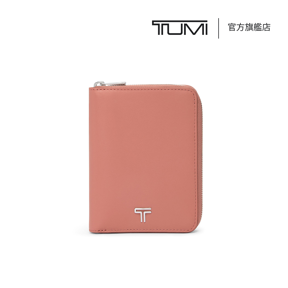 TUMI Belden 拉鍊式護照套 - 粉陶色