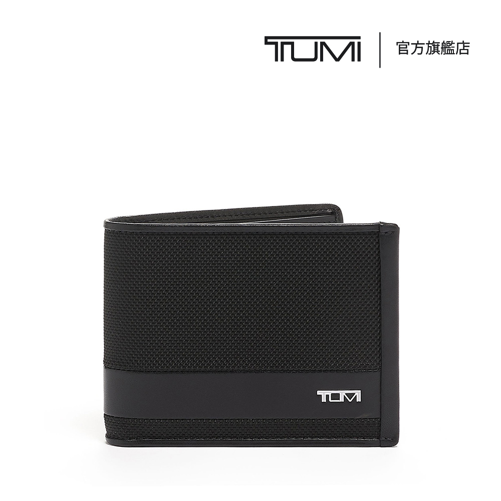 TUMI Alpha Global 多功能兩用商務皮夾 - 黑色
