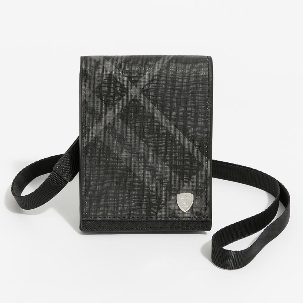 PLAYBOY 證件套 Black Diamond Plaid系列 - 灰色(2026春夏男包)