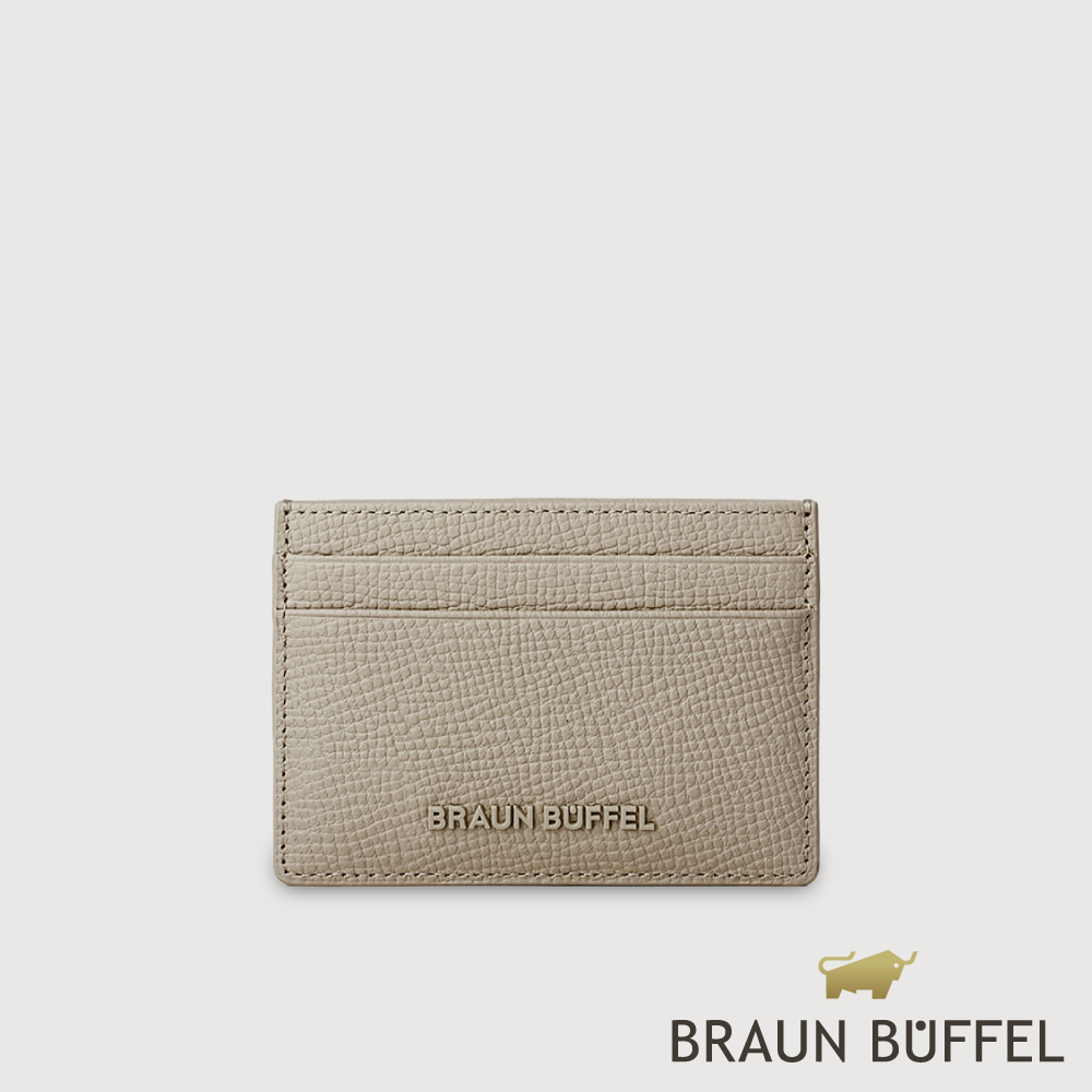 BRAUN BUFFEL 德國小金牛 台灣總代理 妮娜-A 4卡卡夾-沙丘色/BF883-151-MDT