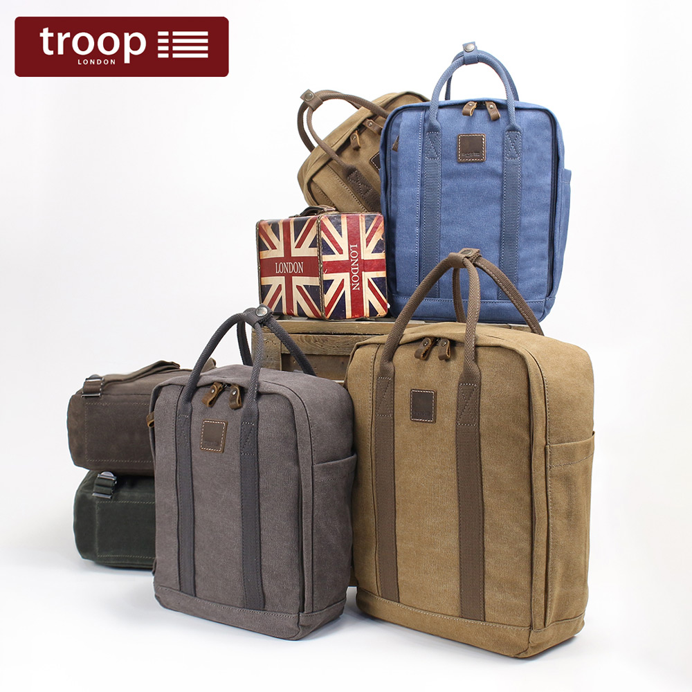 Troop London經典多功能立方後背包-大