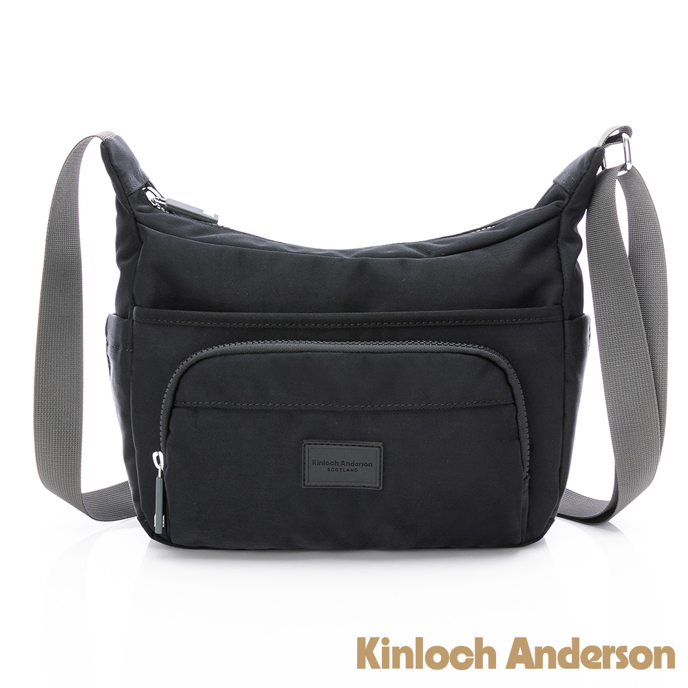 Kinloch anderson 金安德森 輕甜旅程 船型拉鍊斜側包-黑色