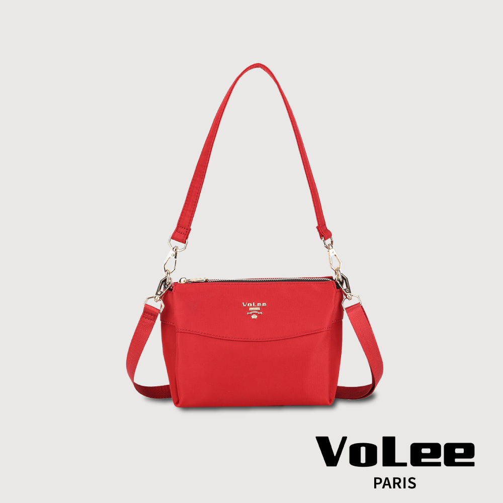 VOLEE 尼龍兩用斜背包(小)-紅色/VO201-489S-RD
