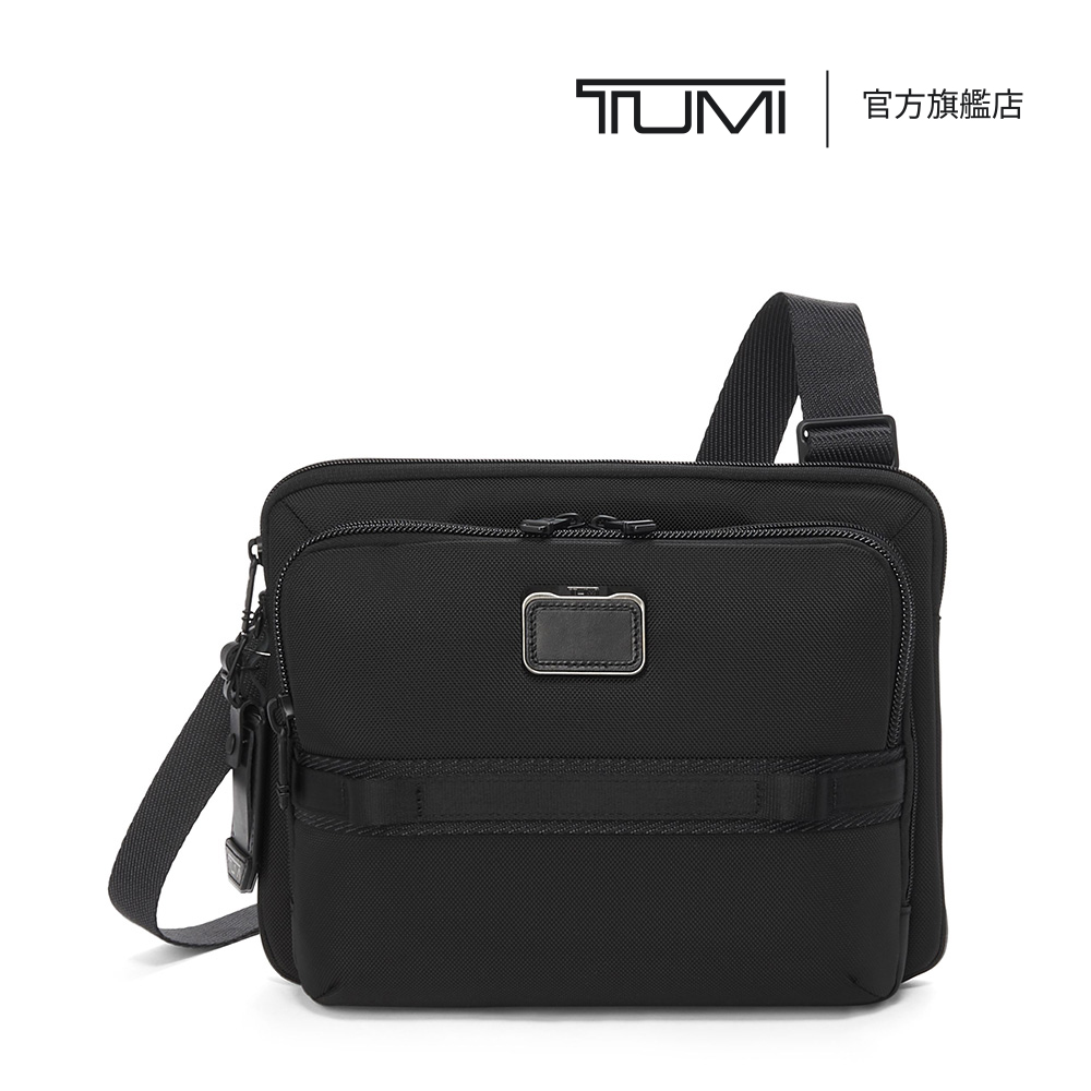 TUMI Alpha Bravo Service 彈道尼龍都會休閒斜背包 - 黑色