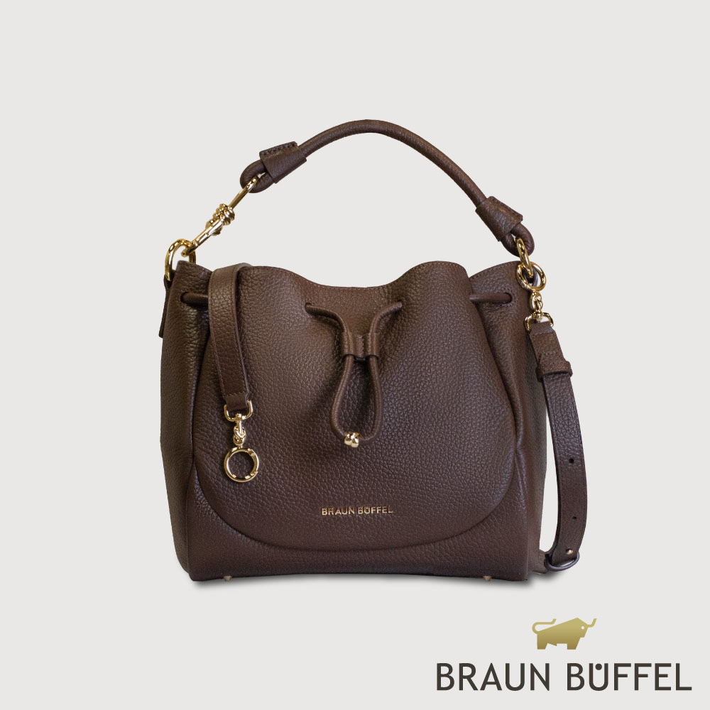 BRAUN BUFFEL 德國小金牛 台灣總代理 諾蒂斯 小水桶包-培土棕/BF863-31-POS