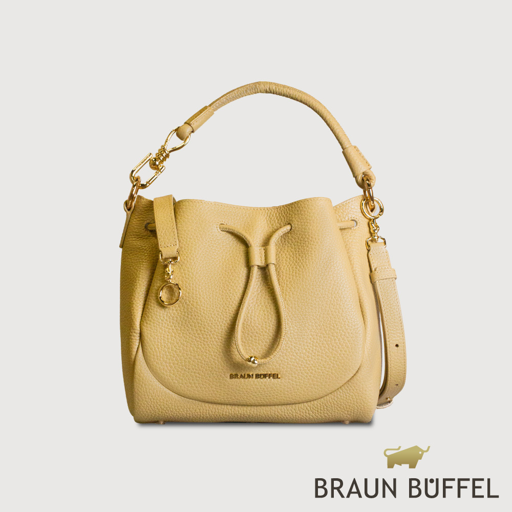 BRAUN BUFFEL 德國小金牛 台灣總代理 諾蒂斯 小水桶包-淺棕色/BF863-31-CR