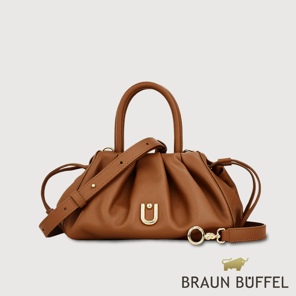 BRAUN BUFFEL 德國小金牛 台灣總代理 蒂夏爾-B 小斜背包-麥色/BF876-55-BRA