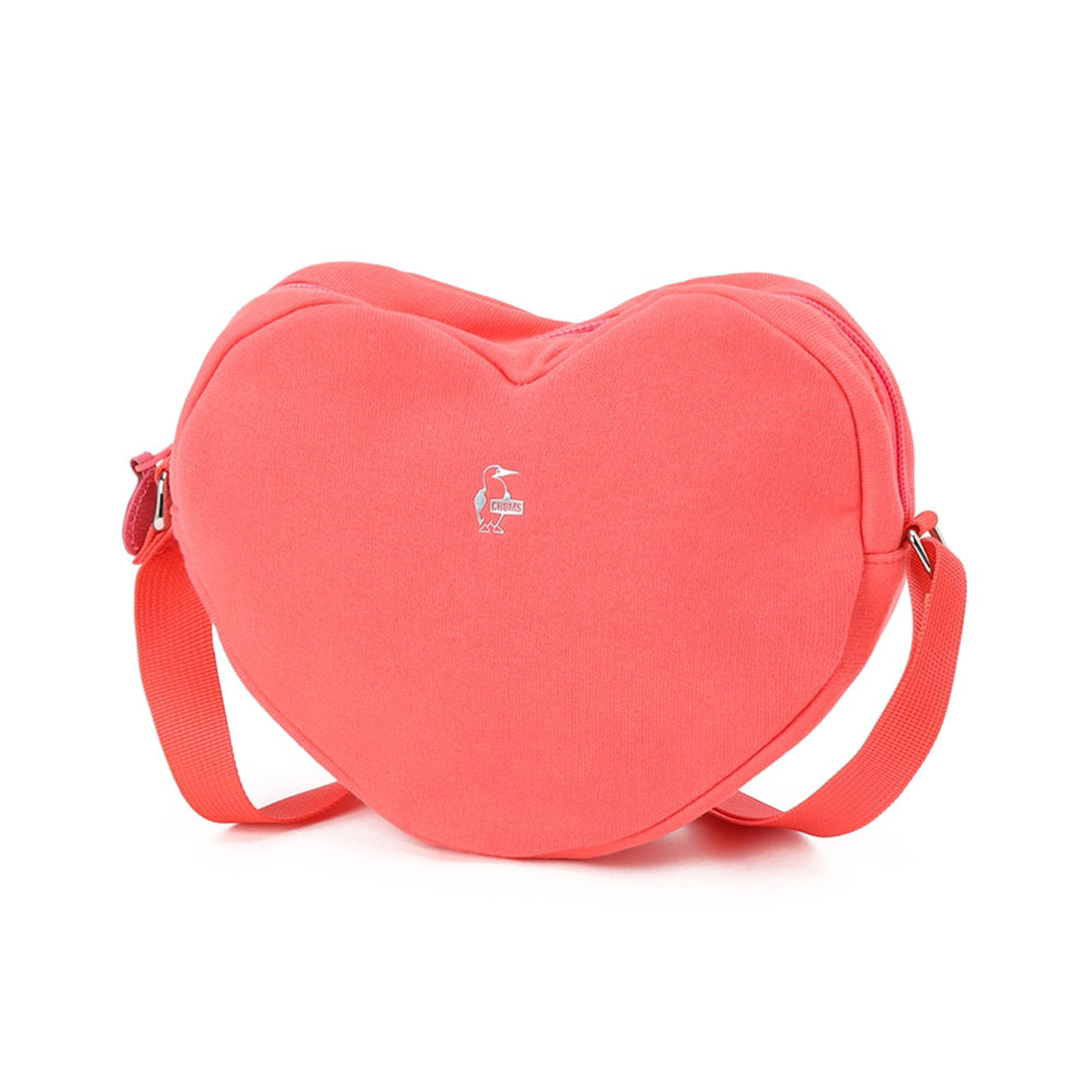 CHUMS Heart Shoulder Bag Sweat肩背包 珊瑚紅_CH603889R016