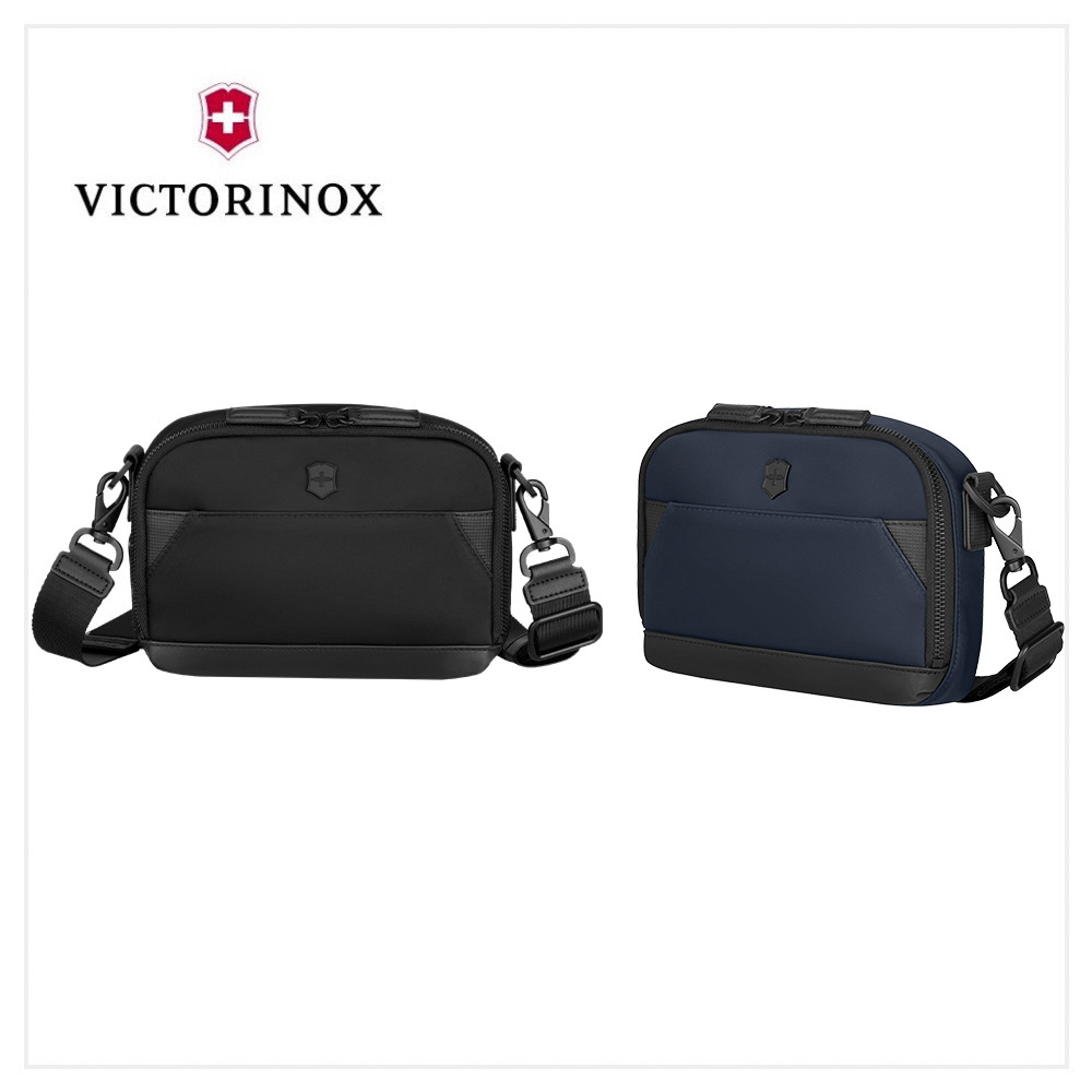 VICTORINOX 瑞士維氏 AlexNero系列 橫式隨身斜背包 黑/海軍藍 612768/653675