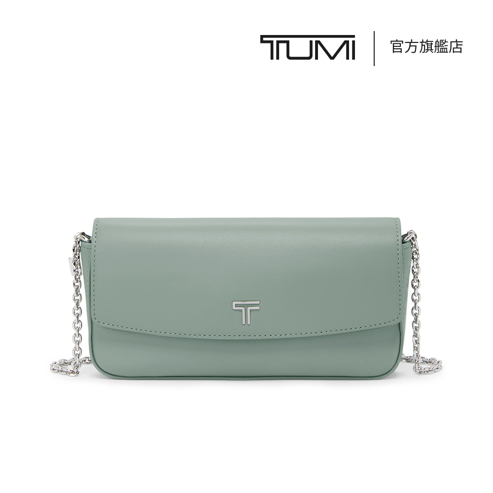 TUMI Belden SLG 鏈帶式皮夾斜背包 - 草本綠
