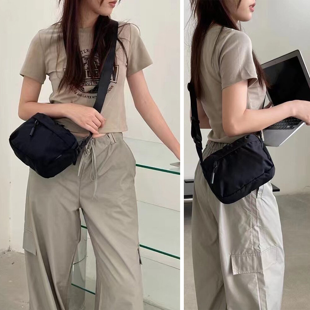 MoonDy 側背包 小背包 機能包 隨身包 工裝包 尼龍包包 中性包包 韓國包包 休閒單肩包 大容量斜背包 494
