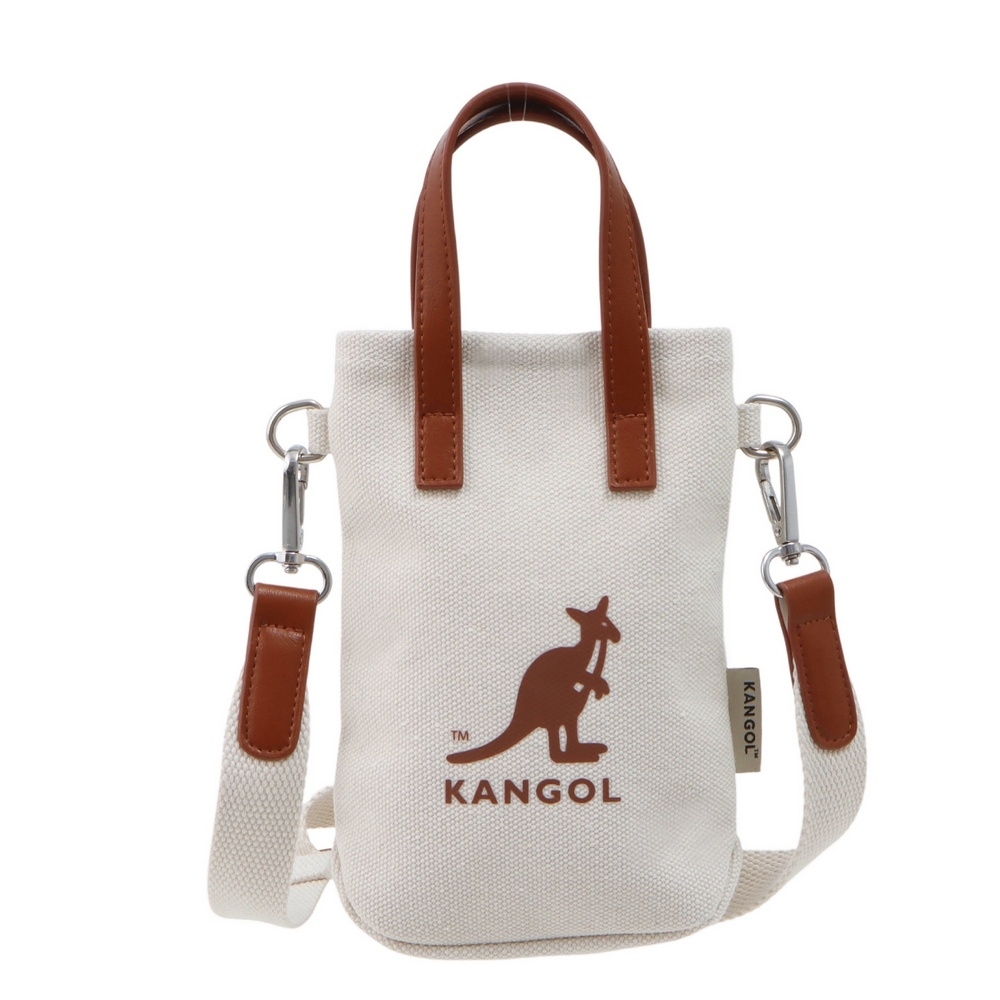 KANGOL 帆布皮革小側包 6525170801