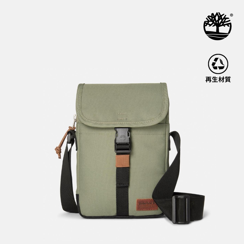 Timberland 中性灰綠色Heritage經典側背包|0YH6A991
