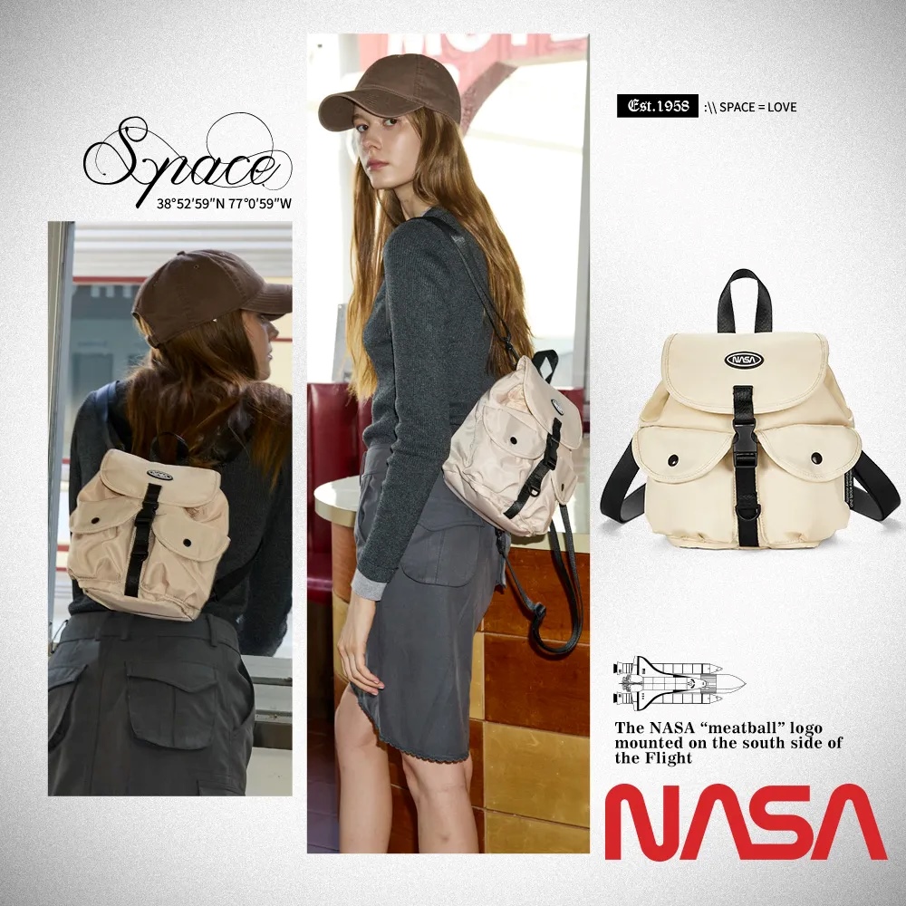 NASA SPACE 大容量多功能健行包/重工機能包/雙肩後背包/半月包/電腦包 - 款式任選