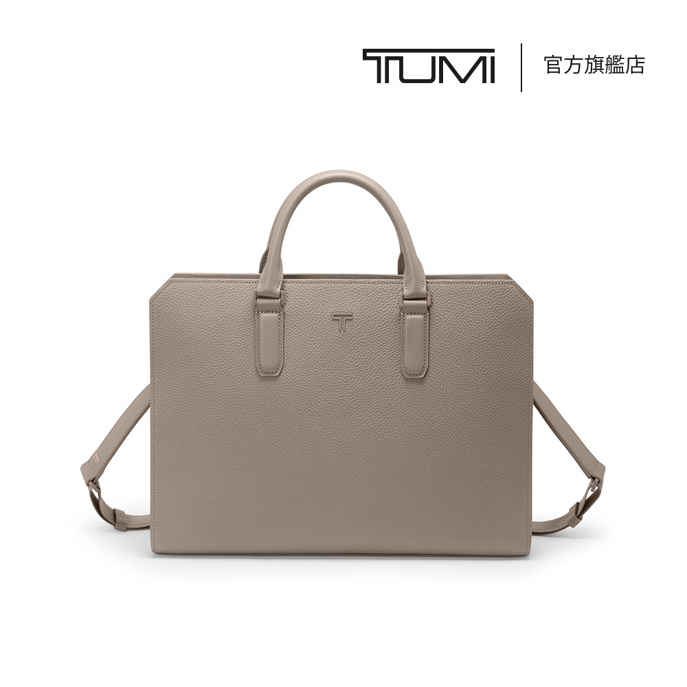 TUMI Turin Savona 纖薄公事包 - TAUPE DRIFTWOOD