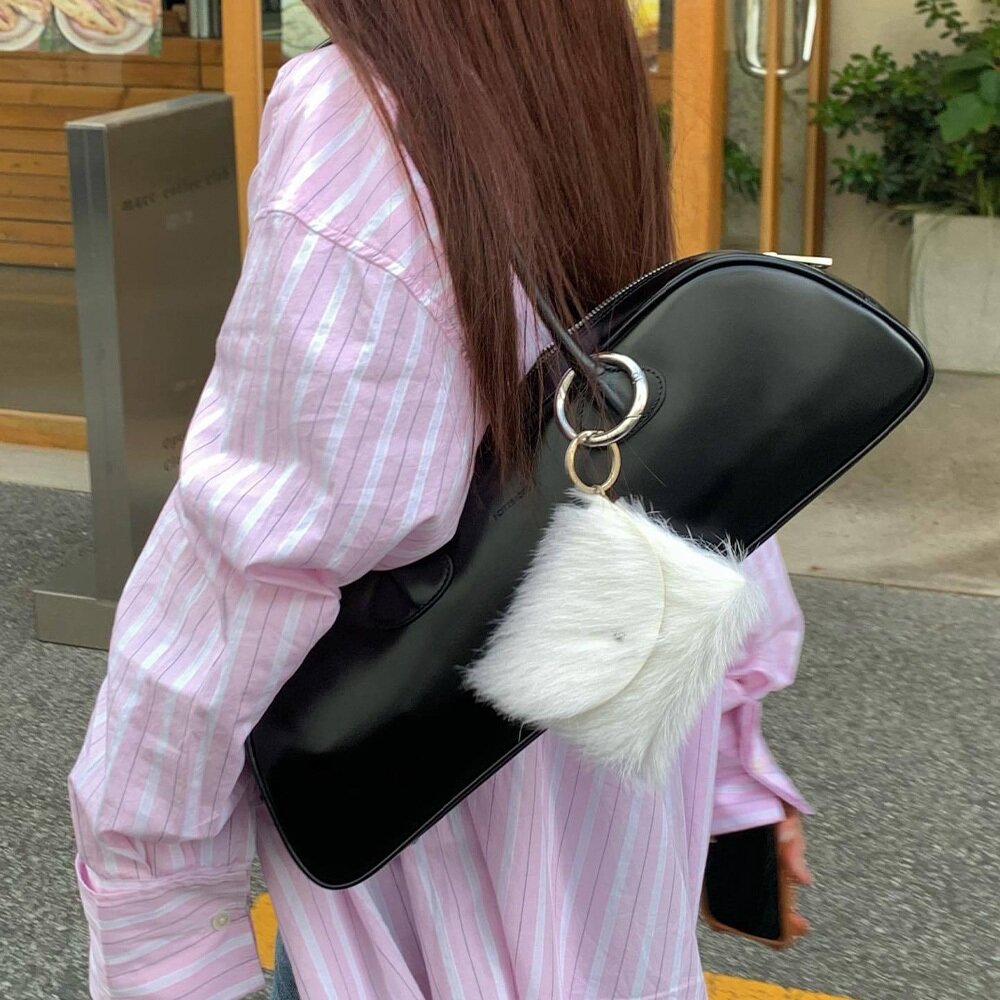 MoonDy 包包 腋下包 單肩包 真皮包包 女生包包 保齡球包 法棍包 手提包 大容量包包 設計感 251