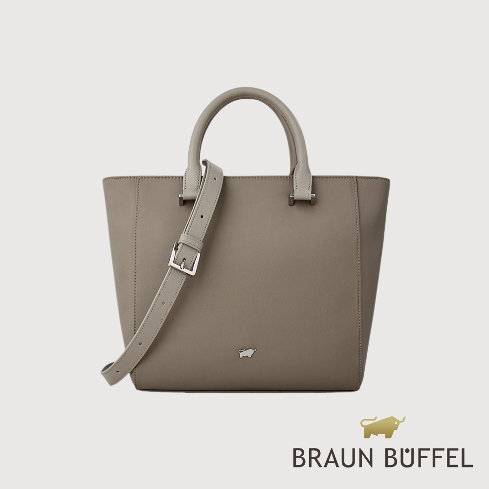 BRAUN BUFFEL 德國小金牛 台灣總代理 依雅娜-NY 手提包-杏色/BF895-56-HM