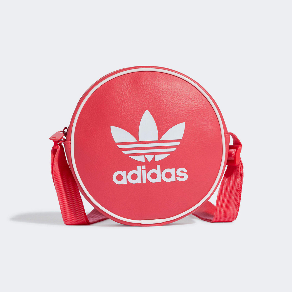 adidas 愛迪達 AC ROUND BAG 迷你斜背包 圓包 側背包 男包 女包 桃紅-IS4548
