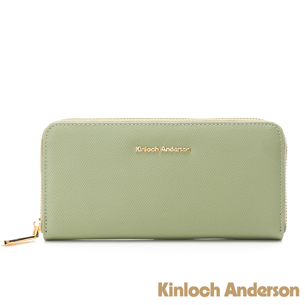 Kinloch anderson 金安德森 Enid 拉鍊長夾-羅勒綠