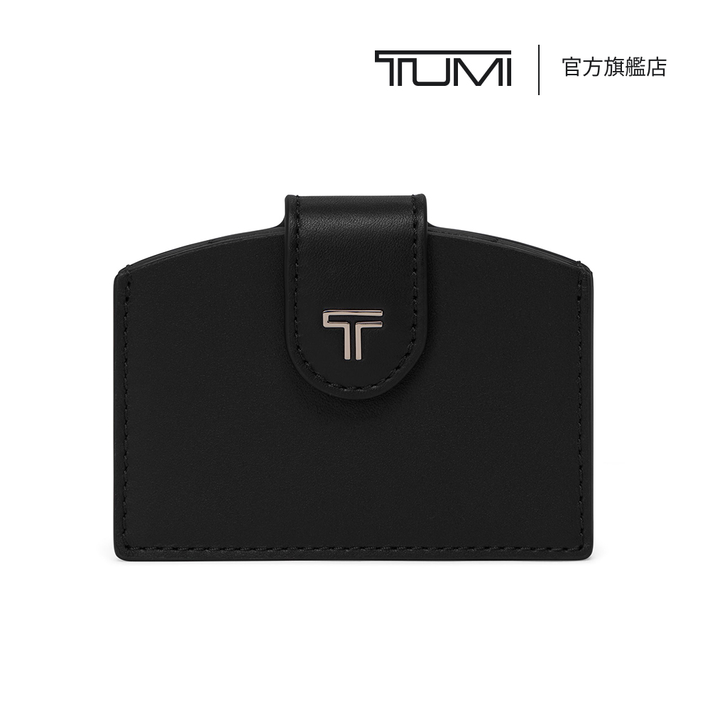 TUMI Belden 手風琴式皮革卡片夾 - 黑烟槍色