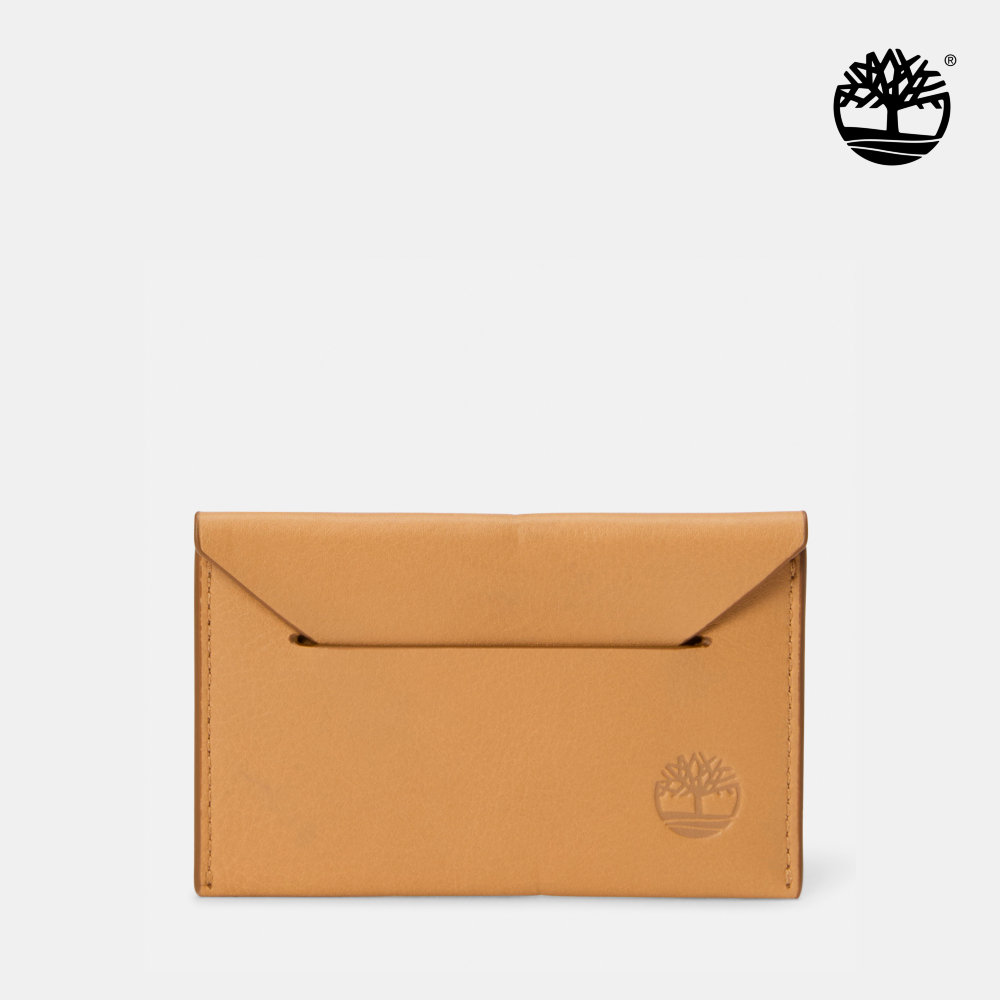 Timberland 中性小麥色皮革信用卡夾|A5NVD231