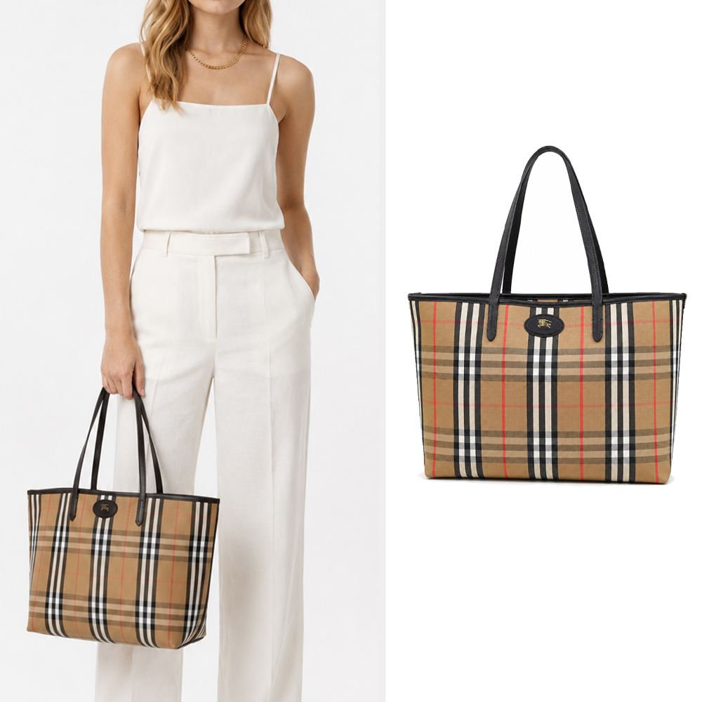 BURBERRY 巴寶莉 Highlands中號托特包(沙色)