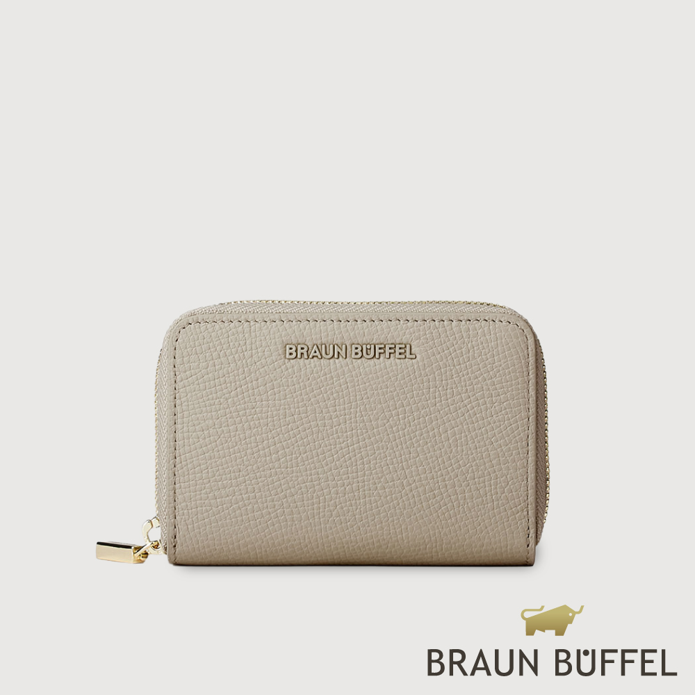 BRAUN BUFFEL 德國小金牛 台灣總代理  妮娜-A 零錢包-沙丘色/BF883-124-MDT