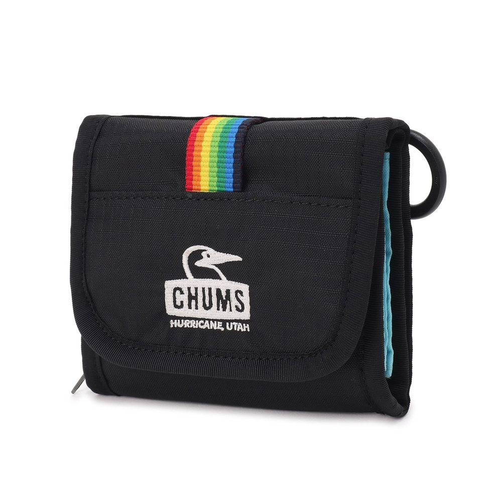CHUMS Spring Dale Multi Wallet皮夾零錢包 黑/彩虹 CH604104K042