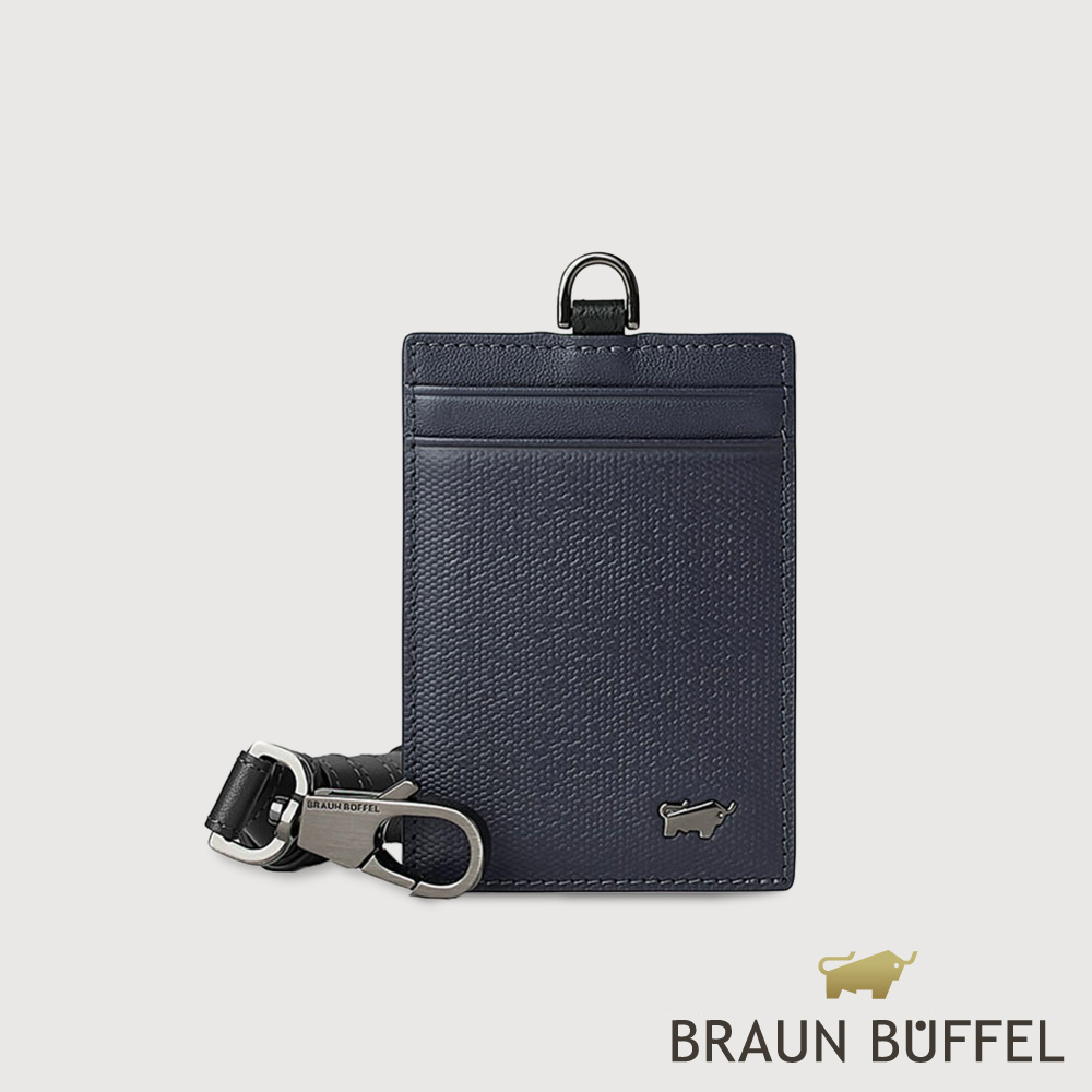 BRAUN BUFFEL 德國小金牛 台灣總代理 安德勒-1 證件夾-深藍/BF531-171-DB