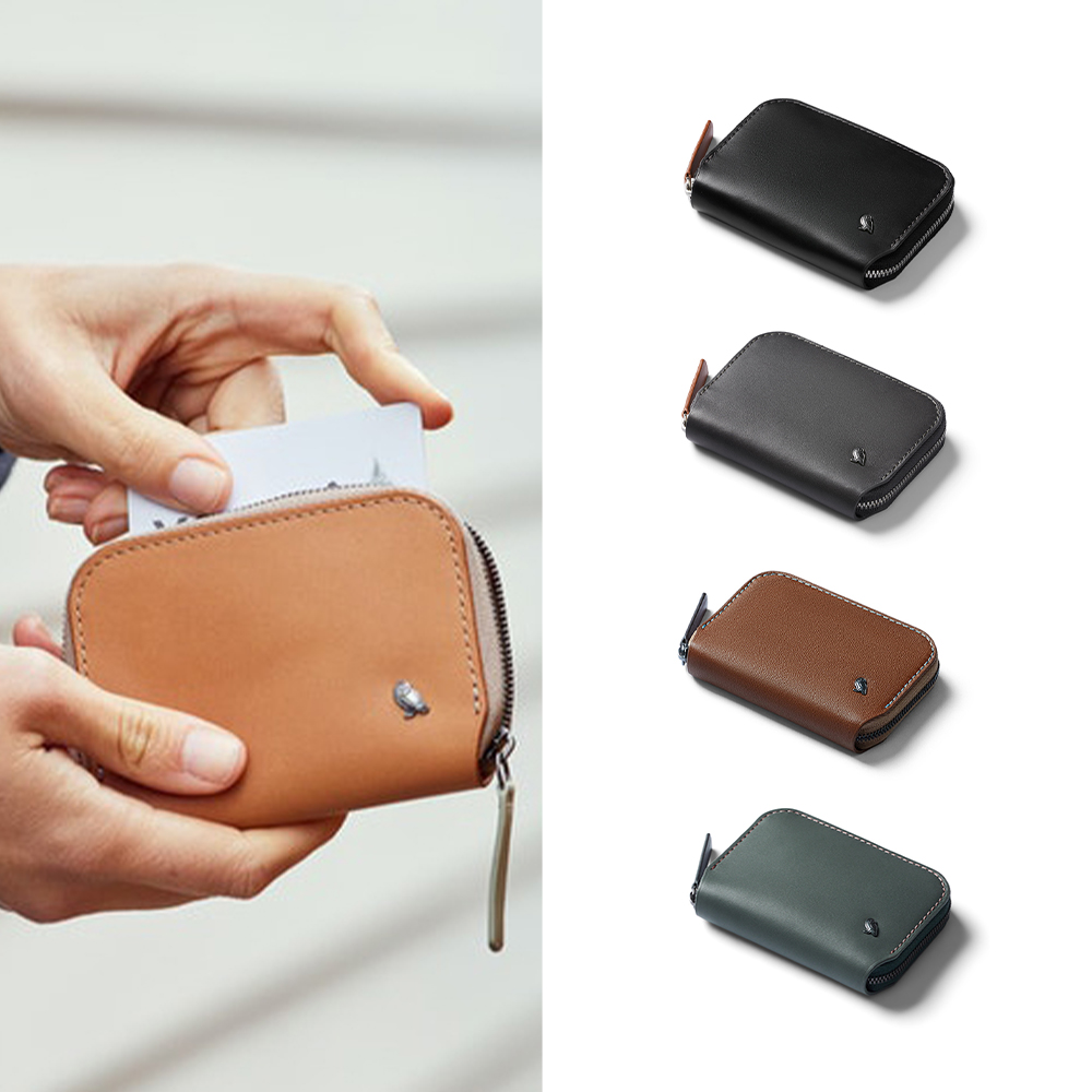 Folio Mini RFID 植鞣皮拉鍊錢包