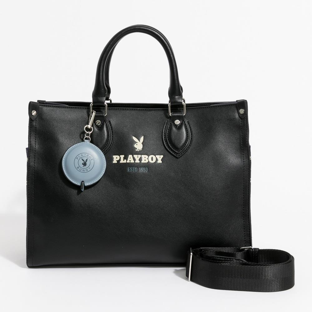 PLAYBOY 托特包附長背帶 Urban Pulse系列 - 藍色(2025秋冬女包)