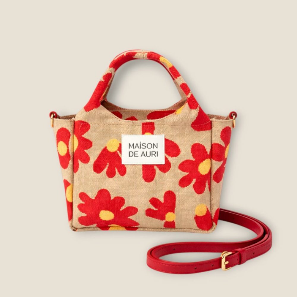 Maison de Auri Happy Spring Bags 小確幸 - Red Bloom / 厚針織