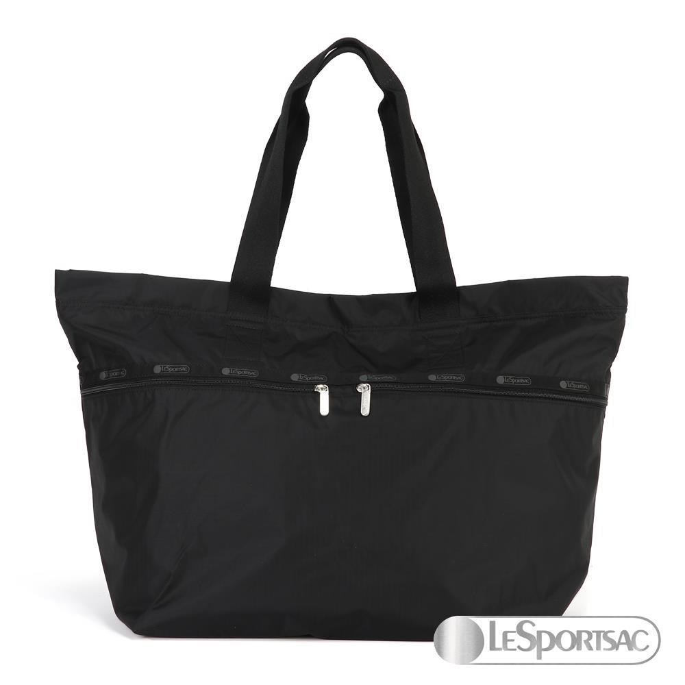 LeSportsac Standard 雙拉鍊托特包 (極簡黑)