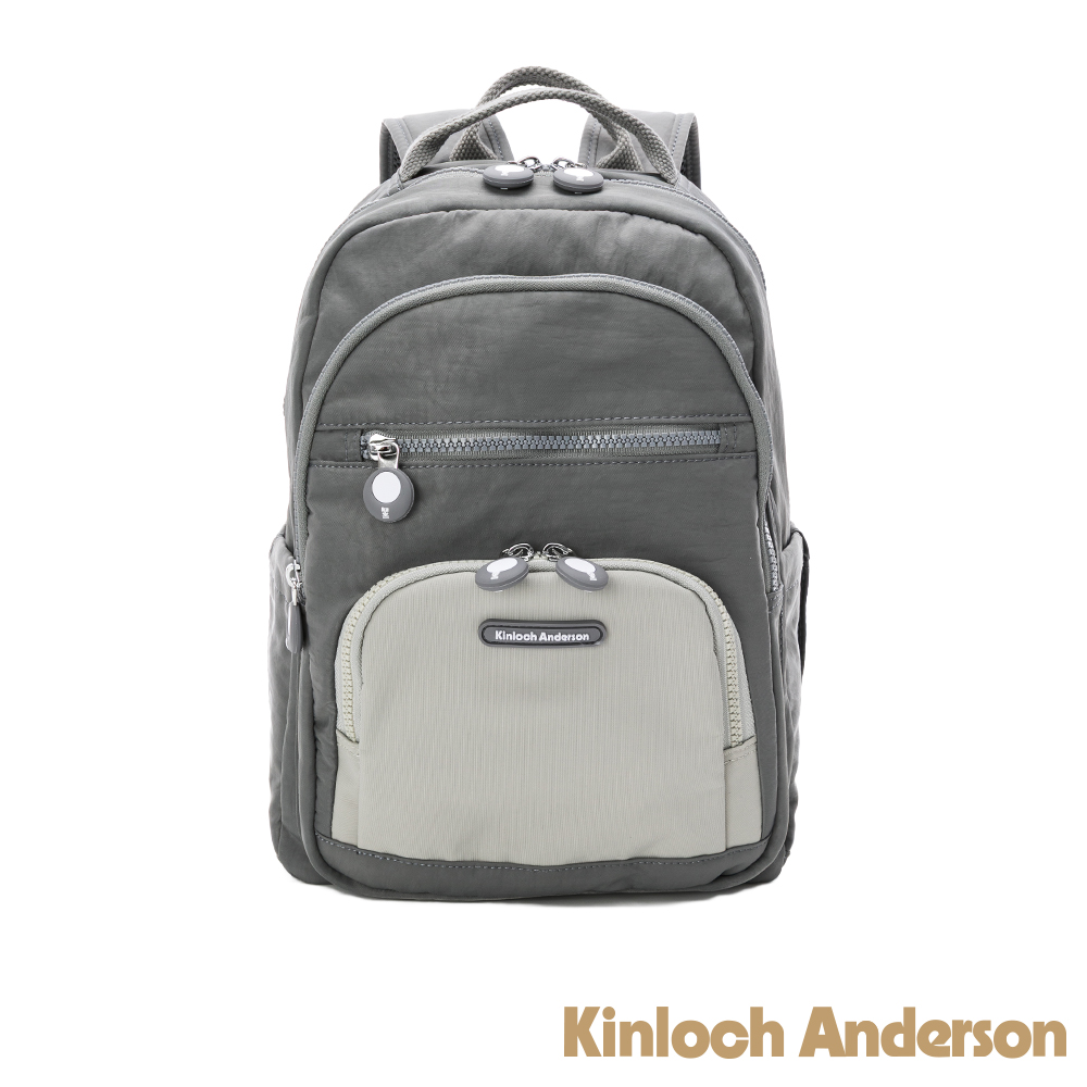 Kinloch anderson 金安德森 Mellow 撞色休閒後背包-銀霧灰