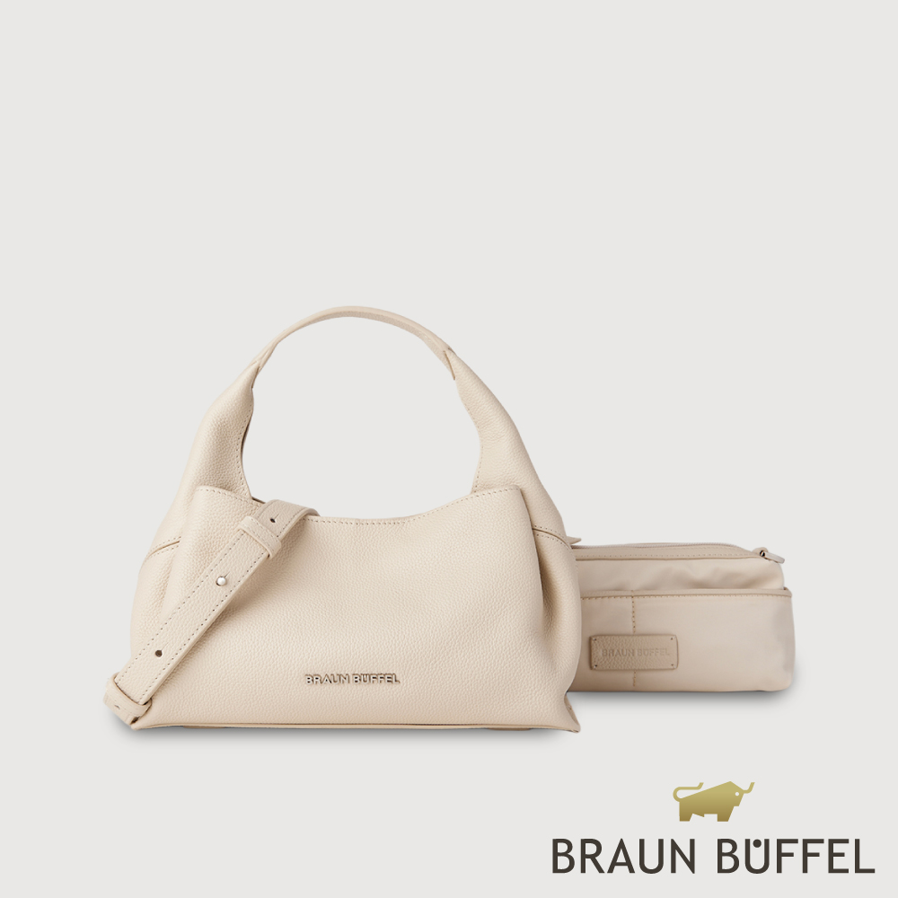 BRAUN BUFFEL 德國小金牛 台灣總代理 薇拉-C 小肩包-米白色/BF2004-51-SDR