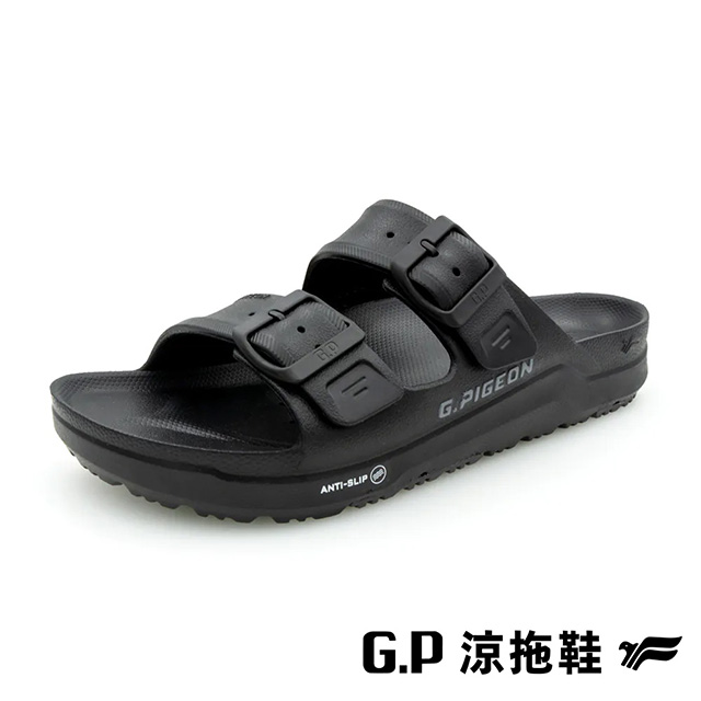 G.P 啟蒙 (男女共用)AQUOS綠藻舒適機能水行鞋 拖鞋 男女鞋-黑色