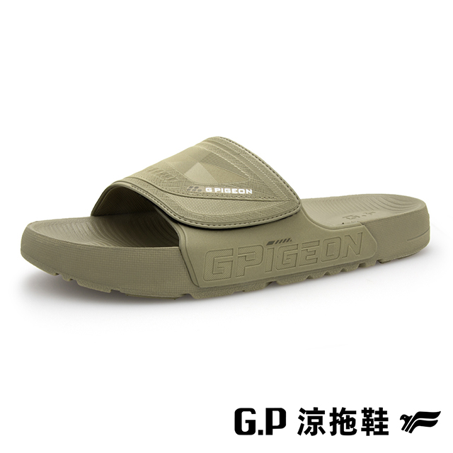 G.P 啟蒙 (男)NEO防水親膚運動套拖鞋 男鞋-橄欖綠色