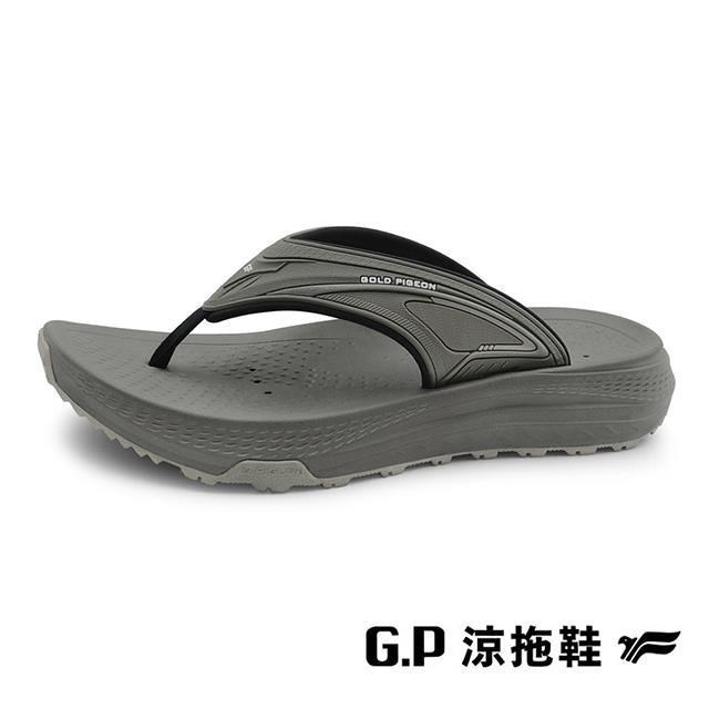 G.P 啟蒙 (男)機能運動人字夾腳拖鞋 男鞋-綠色（其他規格）
