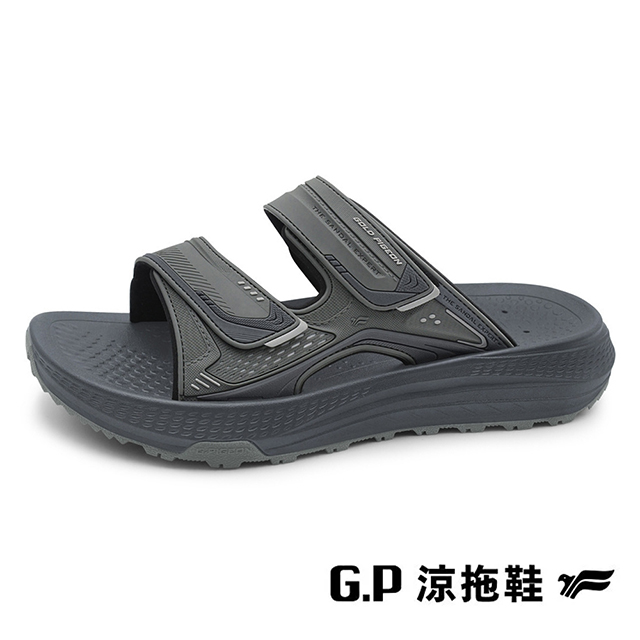 G.P 啟蒙 (男)VALOR 可調式機能修復防滑拖鞋 男鞋-綠色