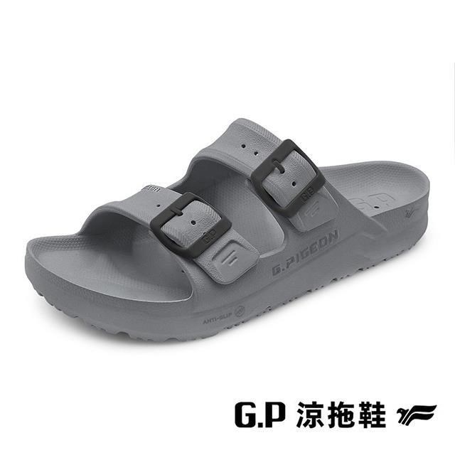 G.P 啟蒙 (男女共同款)AQUOS綠藻舒適機能水行鞋 拖鞋 男女鞋-太空灰色