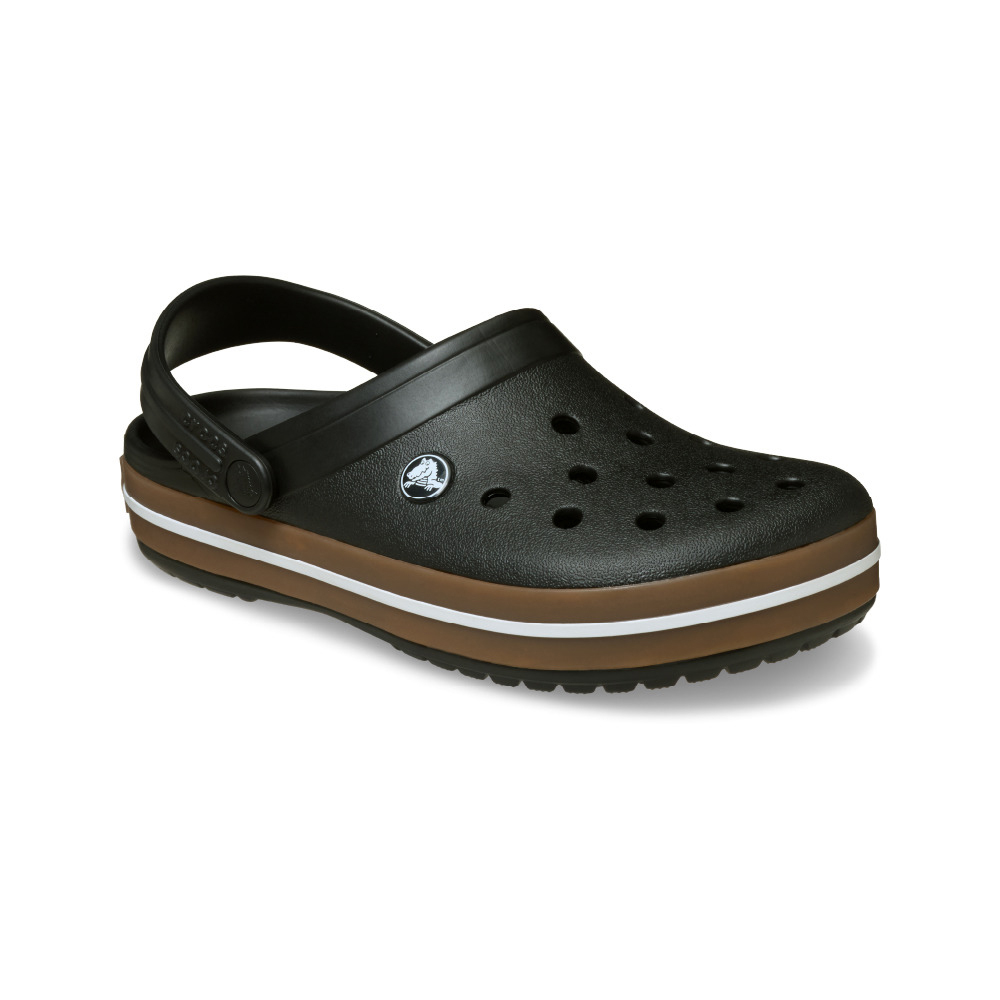 Crocs 卡駱馳 男女 Crocband Gum Clog 卡駱班街頭克駱格 黑色 212756-001