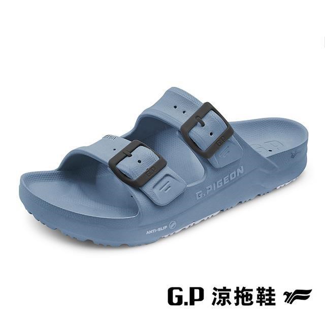 G.P 啟蒙 (男)AQUOS綠藻舒適機能水行鞋 拖鞋 男鞋-藏青色