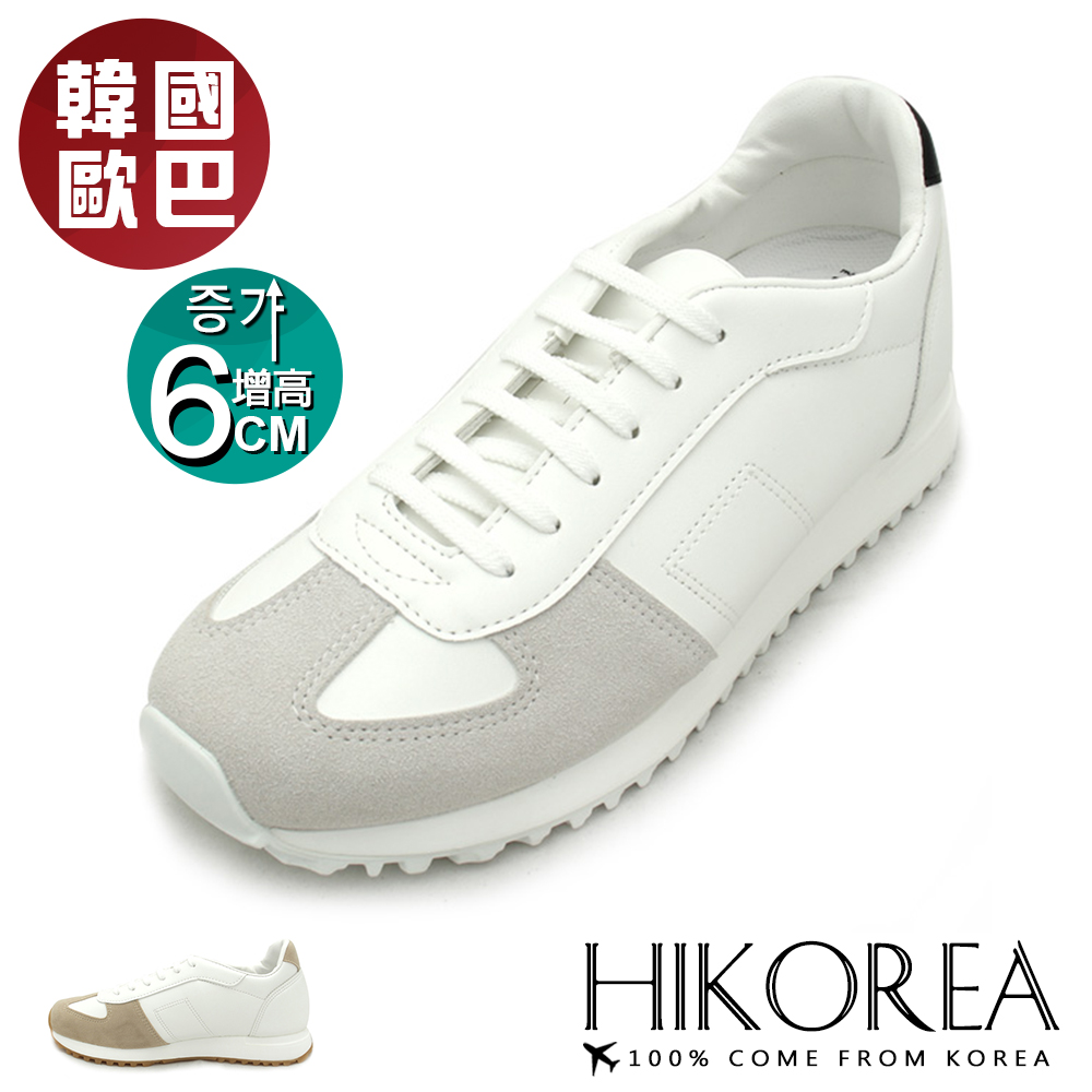 HIKOREA 韓國空運/正韓製運動鞋款增高6CM男款休閒(73-467/共二色/現貨+預購)