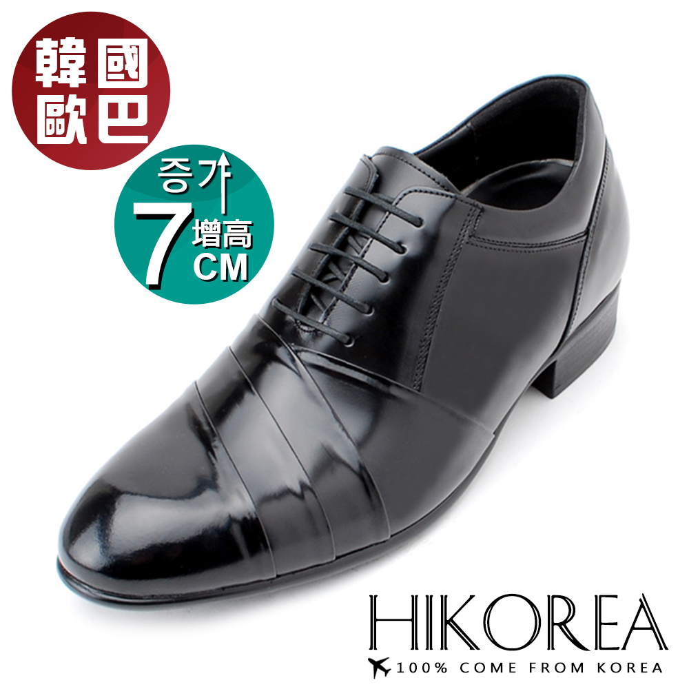 HIKOREA 韓國空運/正韓製 韓國精品手作真皮隱形增高皮鞋現貨+預購【8-9012】時尚尖頭皮鞋 增高7cm