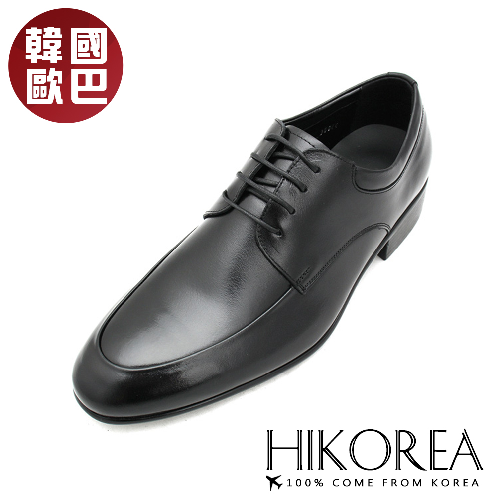 HIKOREA 【韓國增高鞋】正韓製/韓國男鞋韓國空運韓劇款手作經典紳士皮鞋(8-9067/現貨+預購)