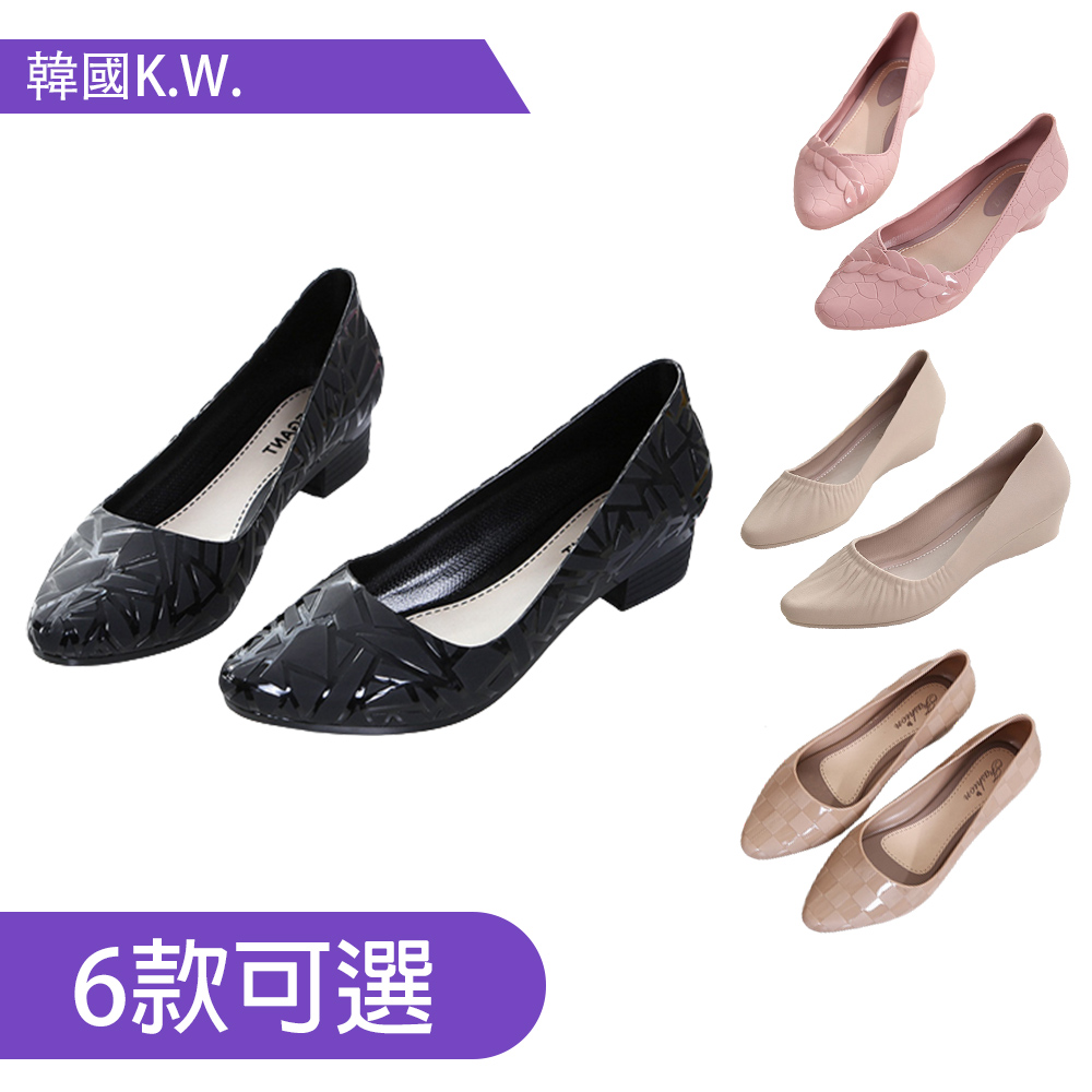 K.W. 限時瘋搶明星推薦款軟底包鞋B(防水鞋/通勤鞋/懶人鞋/樂福鞋/平底鞋)