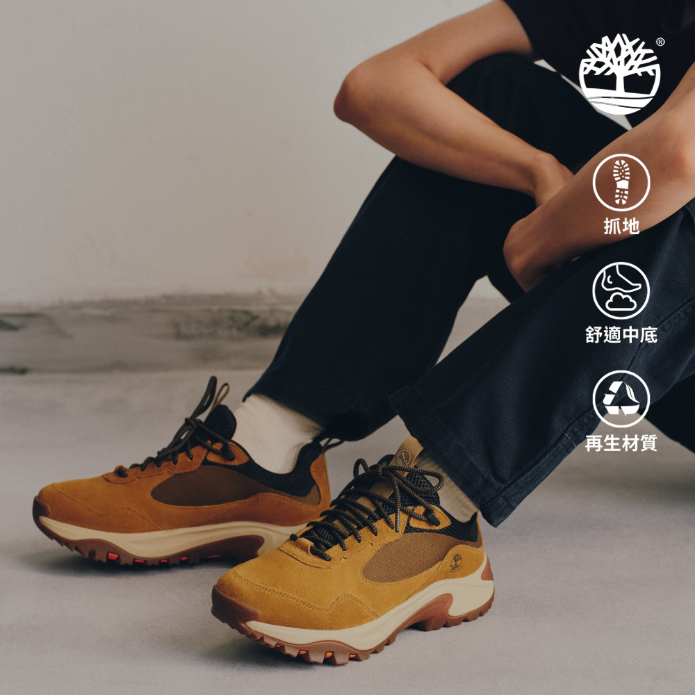 Timberland 男款棕色防水中筒健行鞋｜A6DWJES4